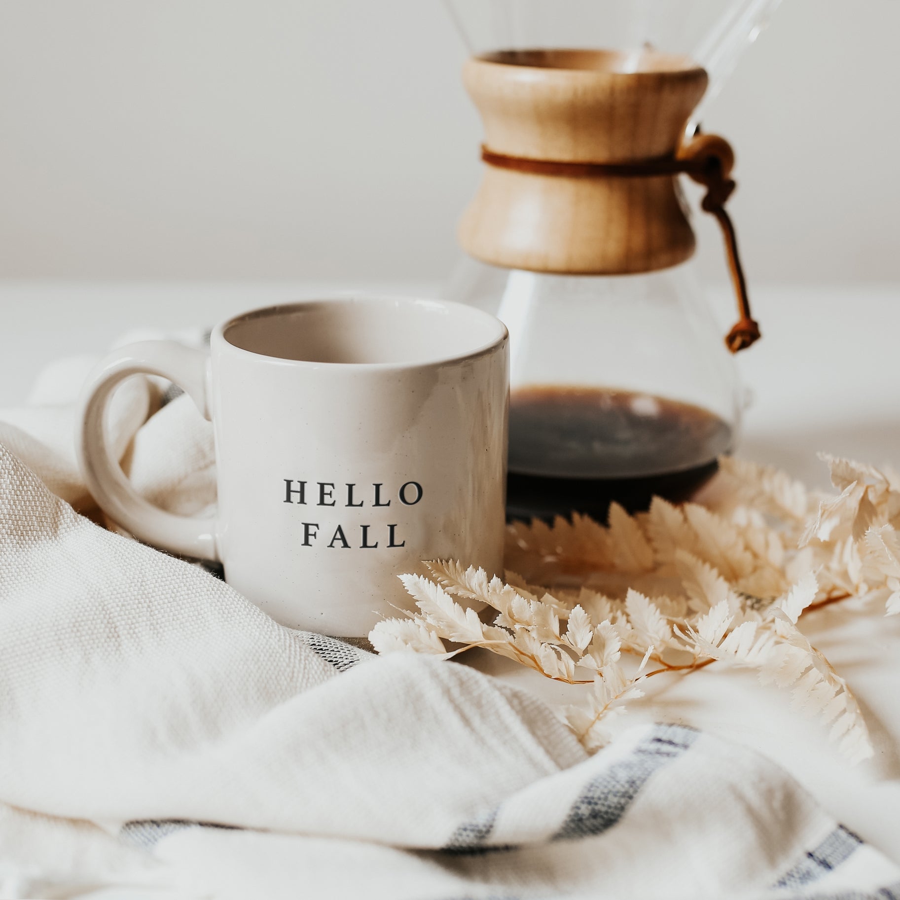 HELLO FALL  Clear Glass Mug – Fancy Plans Co