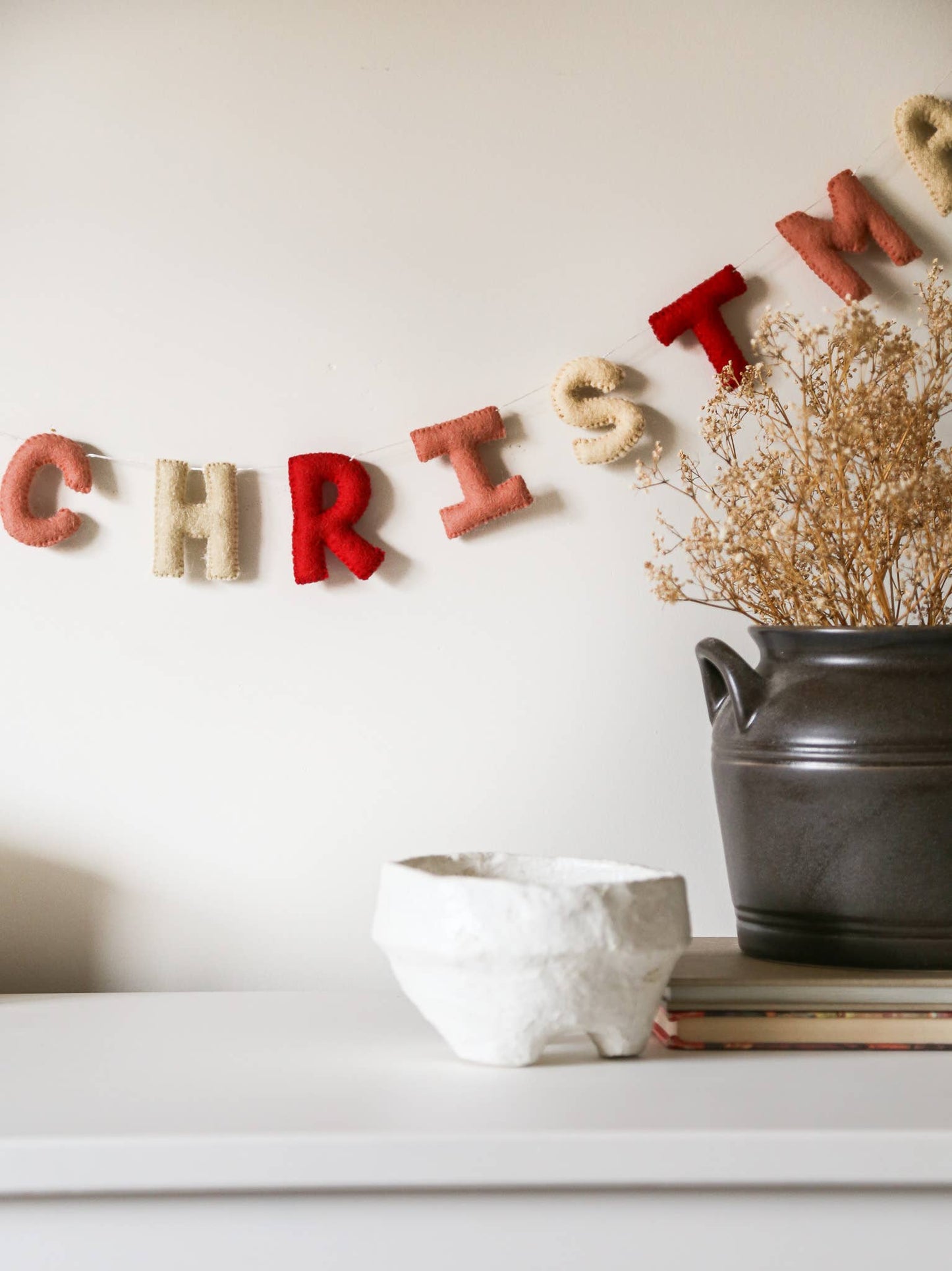 Merry Christmas Handmade Felt Garland - Homeboxed