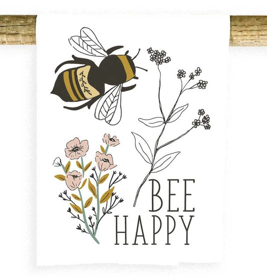 Bee Happy Tea Towels - Homeboxed