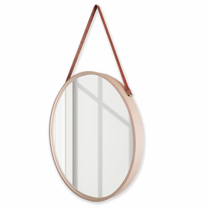 Birch Leather Mirror - Homeboxed