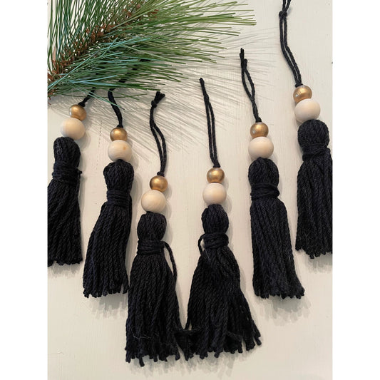 Black Tassel Ornament - Homeboxed