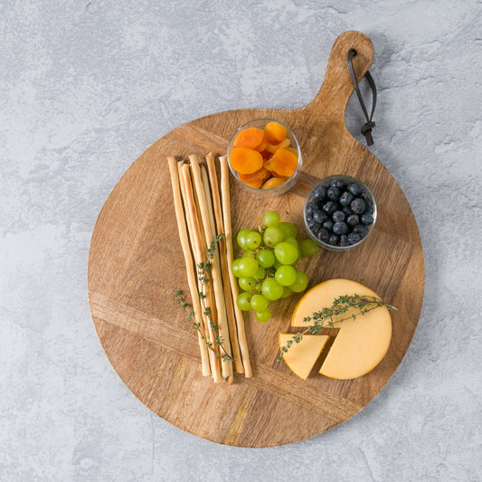 Farmhouse Wood Serving Charcuterie Board Tray - Homeboxed