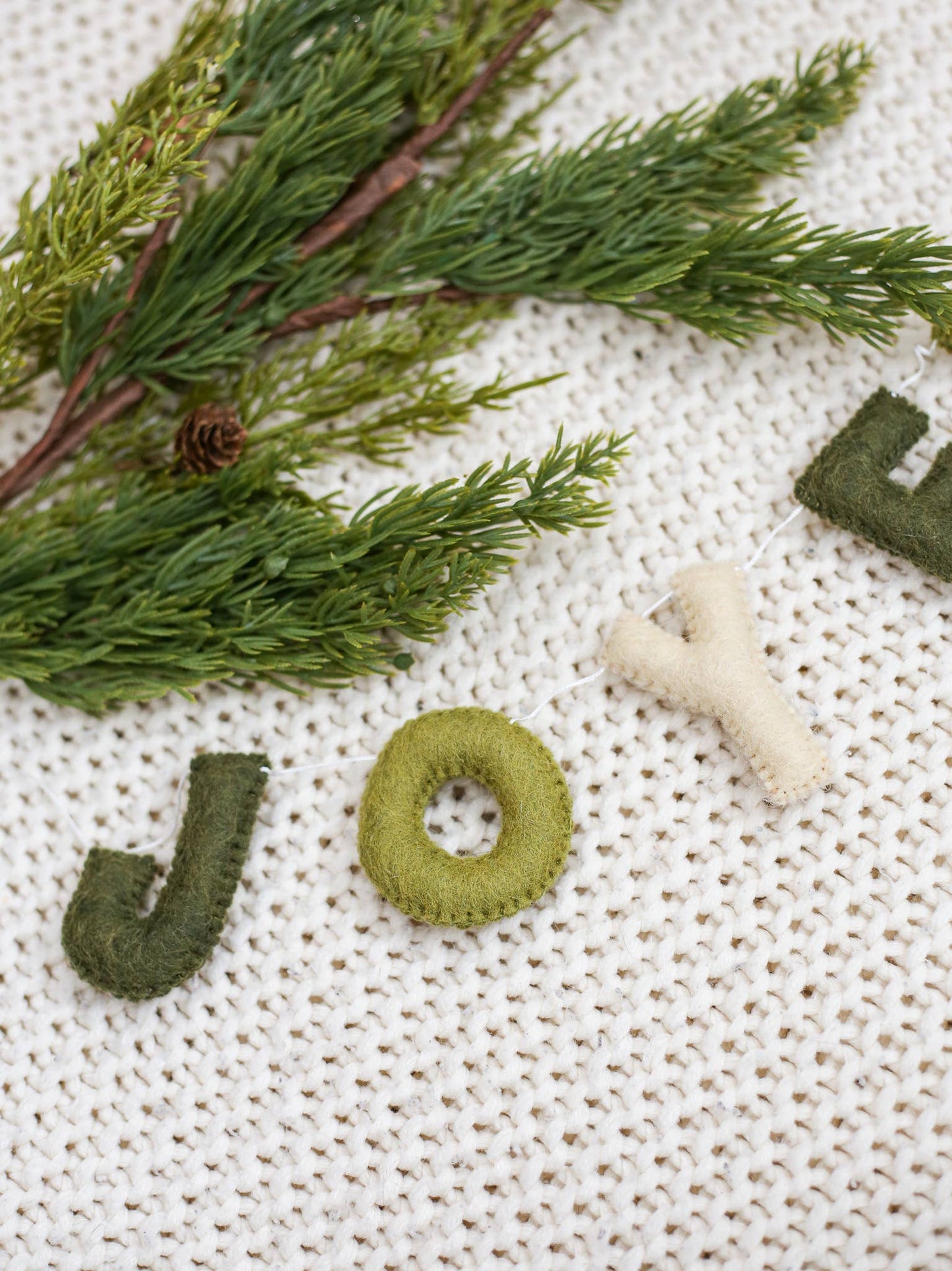 Joyeux Noel Christmas Felt Garland - Homeboxed