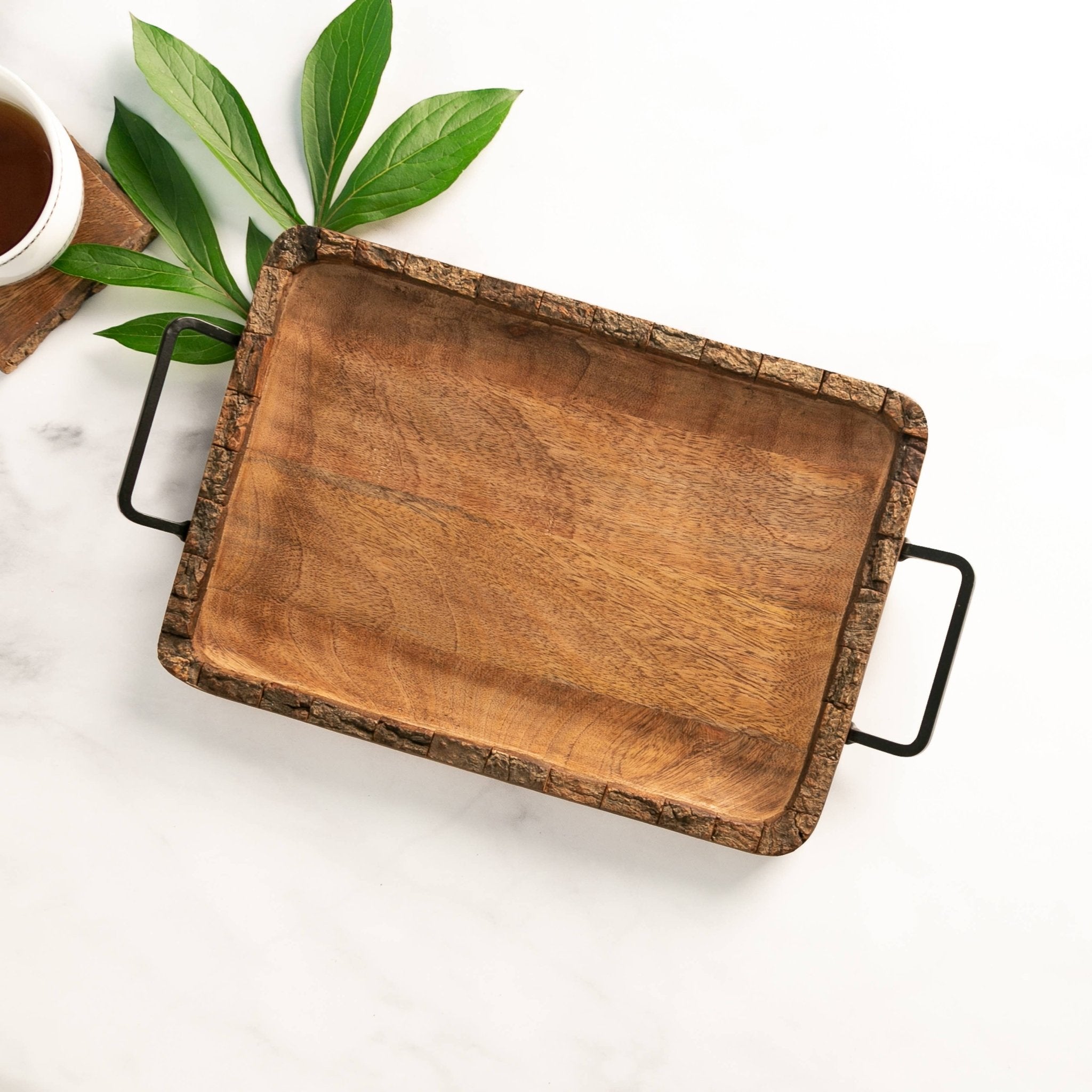 Mango Wood Charcuterie Serving Tray - Homeboxed