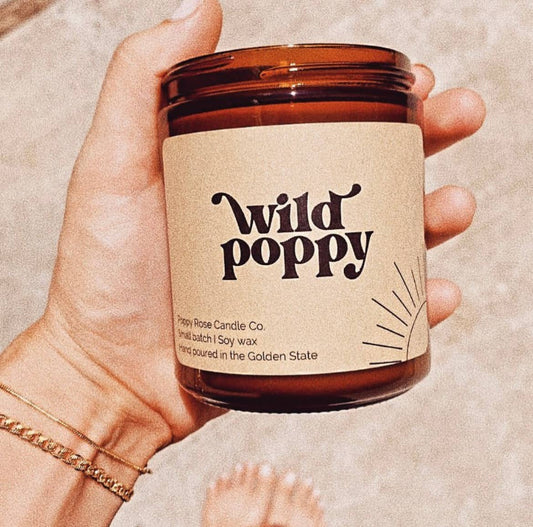 Wild Poppy Candle - Homeboxed